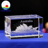 Quà lưu niệm pha lê AUSTRALIA NƯỚC ÚC Chạm Khắc 3D - Quà Lưu Niệm Sang Trọng