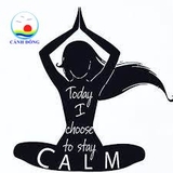 Decal dán tường today I choose to stay calm cuộc sống tích cực Yoga