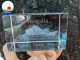 Quà lưu niệm pha lê AUSTRALIA NƯỚC ÚC Chạm Khắc 3D - Quà Lưu Niệm Sang Trọng