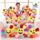 Gối tựa lưng hoa mặt trời cười cute trang trí phòng xinh - giao mặt cười ngẫu nhiên
