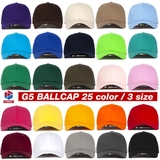 PREMI3R Nón lưỡi trai trơn 6panel ballcap STONE G5(L)12