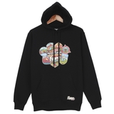 CAMP patch2 hoodie black FT0119