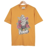 PREMI3R Áo thun in hình họa tiết phong cách Hàn quốc  URBAN haircut Tshirt mustard FT0134