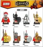 Lego Minifigures Lính Roman Trung Cổ Lính Spartacus Mẫu Siêu Đẹp X0164