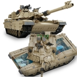 LEGO ARMY KAZI Lắp Ráp Xe Tăng M1A2 1436 Chi Tiết
