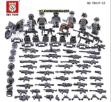 COMBO 6 Lính Đặc Nhiêm Swat Trang Bị Đầy Đủ Như Hình - Mini Minifigures Army TBS 47-52
