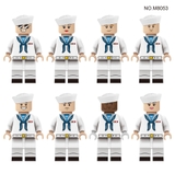 COMBO 8 Minifigures Lính Hải Quân Siêu Đẹp M8053 - Đồ Chơi Lắp Ráp Mini Army