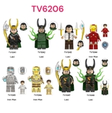 Mini Các Mẫu Nhân Vật Siêu Anh Hùng Loki Và Người Sắt Phiên Bản Mới TV6206 - Đồ Chơi Lắp Ráp Mô Hình Siêu Nhân
