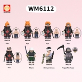 COMBO 8 Mini Nhân Vật Hoạt Hình Naruto 4 Pain WM6112 - Đồ Chơi Lắp Ráp Nhân Vật Làng Lá