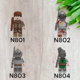 Đồ Chơi Lắp Ráp Mini Binh Lính Trung Cổ A22 N801 - N804 - Lắp Ghép Hiệp Sĩ Bộ Binh