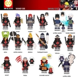 Minifigures Các Nhẫn Giả Ninja Naruto Uchiha Obito - Uzumaki Naruto - Uchiha Sasuke - Hatake Kakashi WM6105 WM6106