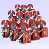 COMBO 12 Lính Trung Cổ La Mã Được Trang Bị Đầy Đủ Khiên Và Vũ Khí Đi Kèm M1642 - Đồ Chơi Lắp Ráp Binh Lính Chiến Binh