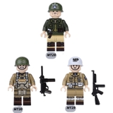 Mini Mẫu Nhân Vật Lính Mỹ Trong Thế Chiến II A47 - Đồ Chơi Lắp Ráp Binh Sĩ Quân Sự