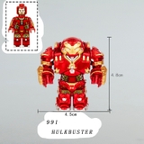 Đồ Chơi Lắp Ráp Bigfig Siêu Anh Hùng Hulkbuster Được Sơn Đẹp Mắt 991 - Mô Hình Nhân Vật Người Sắt