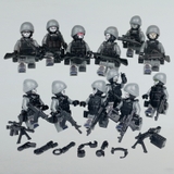 COMBO 12 Lính Đặc Nhiệm Được Trang Bị Đầy Đủ Cùng Mặt Ma Ghost M1809 - Đồ Chơi Lắp Ráp Nhân Vật Army