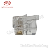 Hạt Điện Thoại RJ11 6P6C Mạ Vàng