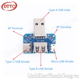 Mạch Chuyển Đổi Các Cổng USB (Micro USB, USB Type C, USB Type A đực, USB Type A cái)