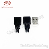 Đầu Jack USB A Đực + Vỏ Nhựa Bọc