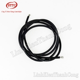 Dây Điện Silicon Siêu Mềm 14AWG (Dây 2.5 mm2) Chống Cháy Chịu Nhiệt 200 Độ C Màu Đen (Mét)