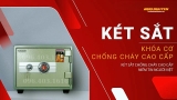 Két sắt mini Hòa Phát KS45N khóa cơ có báo động