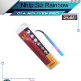 ⚡️Đầu Cong⚡️ Nhíp Sứ Cao Cấp Ceramic Tweezer Phiên Bản Gốm Rainbow _ Tạo hình coil _ Sứ chịu nhiệt