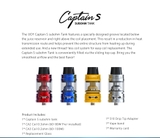 Đầu Đốt iJoy CAPTAIN S Sub-ohm Tank (Size 25mm) - Hàng Authentic