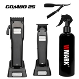 Combo 2S WMARK | Tông đơ pin cắt tóc NG-2053 + Tông đơ viền NG-2054