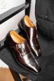 Giày Monk Strap nâu MT-01