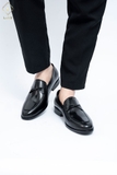 Giày Loafer đen quai xoắn 2022-21-Đ