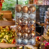 Set 36 Châu 80mm [36pcs Christmas Ball Ornaments 80mm]