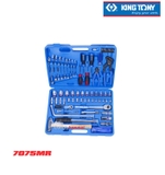 Bộ khẩu tuýp lục giác 7075MR cỡ 1/4'' và 1/2'' Kingtony