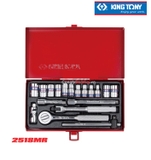 Bộ khẩu tuýp lục giác 1/4'' Kingtony 2518MR