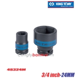 Khẩu Tuýp đen 24mm 1/2 inch Kingtony