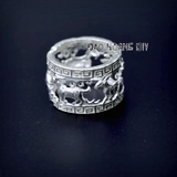 Nhẫn bạc nam đeo ngón cái hình chú dê tinh xảo PVN1833