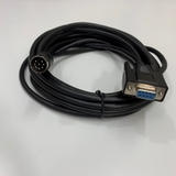 Cáp Cân Điện Tử Shimadzu I/O-RS Conversion Cable S321-71260-0 Shielded Cable Dài 1.8M 6ft Data Transfer Port Connector 8 Pin DIN Male Plug to DB9 Female For Shimadzu Electronic Balance witch Computer/Printer
