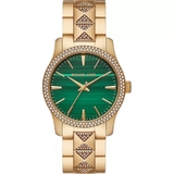 Đồng Hồ Nữ Michael Kors Runway MK7390 Green Gold 38mm