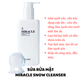 SỮA RỬA MẶT MIRACLE SNOW CLEANSER BE'BALANCE