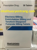 Efavirenz 600mg, Emtricitabine 200mg and Tenofovir 300mg