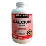 Calcium 600mg with Vitamin D3 Kirkland 500 viên