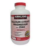 Kirkland Calcium Citrate Magnesium and Zinc 500 viên