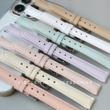Dây da đồng hồ nữ HỒNG PASTEL size 12/14/16/18 có lớp lót chống kích ứng cho da nhạy cảm