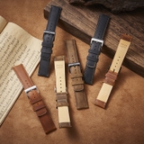 Dây đồng hồ da bò sáp nhập khẩu cao cấp dùng cho mọi đồng hồ size 20 và 22