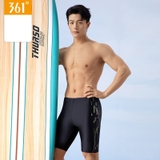 Quần bơi nam, đen dáng lửng, hoạ tiết bên hông, hãng 361
