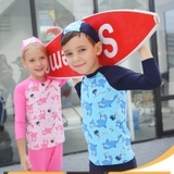 Bộ bơi bé gái hồng, hình cá, dài quần dài rời, Vivo Biniya