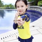 Bộ bơi bé gái Prince, dài tay chân váy (2-9 tuổi)