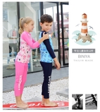 Bộ bơi bé gái hồng, hình cá, dài quần dài rời, Vivo Biniya