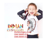 Bộ bơi thổ dân dài Trắng, quần rời cộc