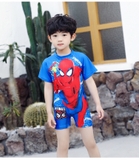 Bộ bơi cộc xanh hình người nhện (5-8 tuổi)