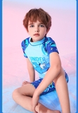 Bộ bơi bé trai cộc rời Xanh, Under cá mập 361 (SLY215036)