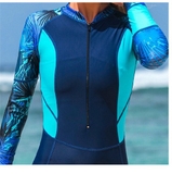 Bộ bơi nữ dài liền, quần ngắn Sbart F8075- màu xanh